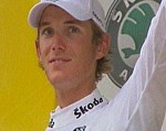 Andy Schleck pendant la 19me tape du Tour de France 2008